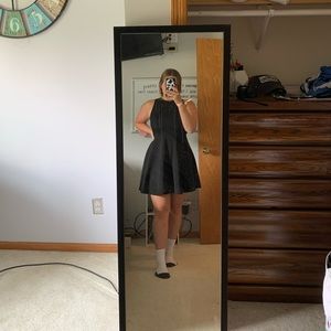 black tank top dress